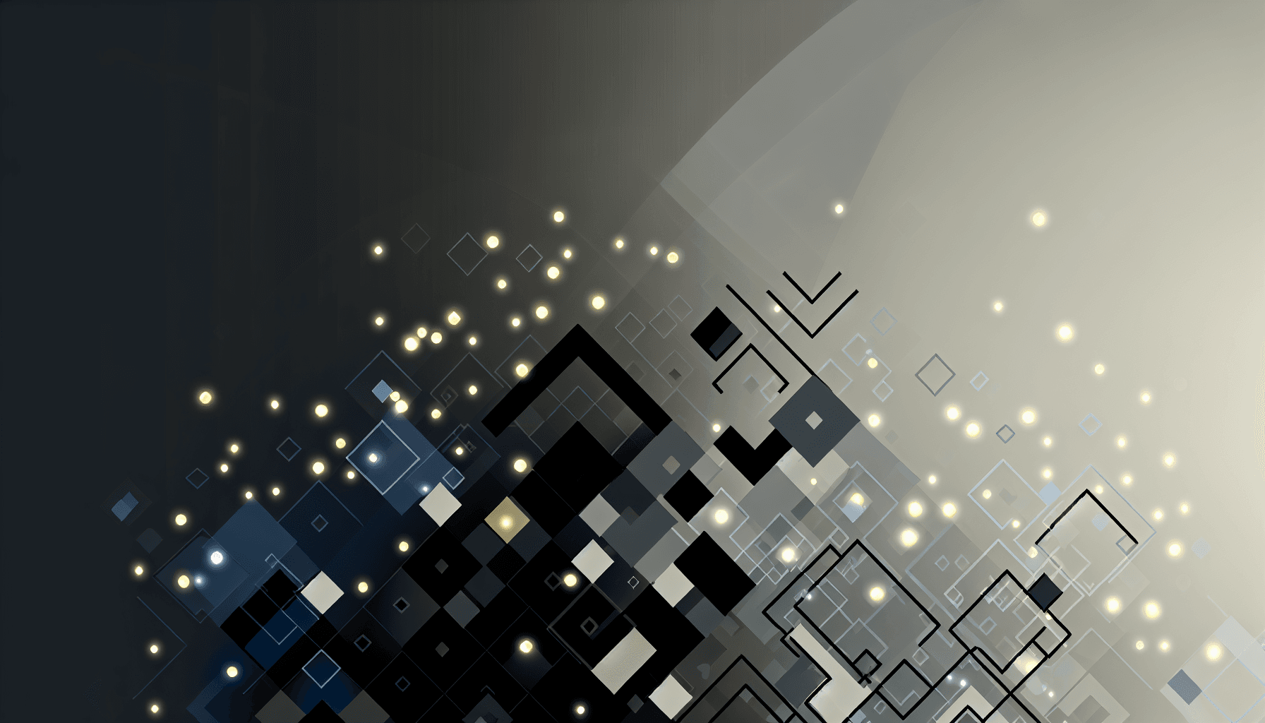 Abstract geometric shapes and light patterns illustrating the complexity of API error handling and rate limiting.